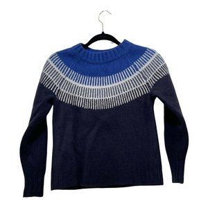 Everlane Womens Blue 100% Wool Crew Neck Long Sleeve Pullover Sweater Size S